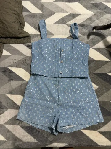 Conjunto jeans com brilho