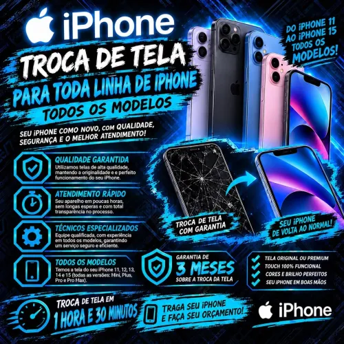 Assistência Técnica Especialista em Torca de Tela de Toda Linda de iPhone