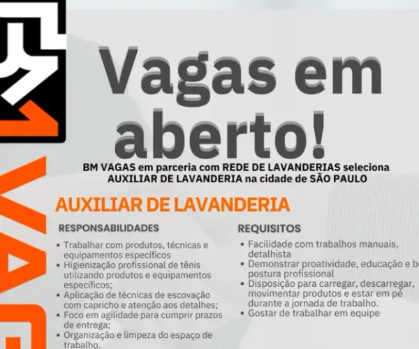 Auxiliar de lavanderia