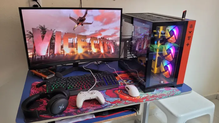 Setup Gamer Completo Intel Core Ultra 5 + RTX 5060 + Monitor 27" QHD 165Hz + Periféricos