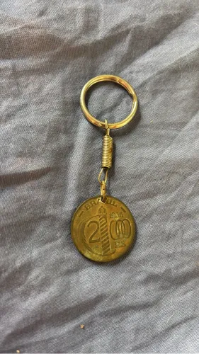 Chaveiro Antigo Moeda 2000 Reis 1938 