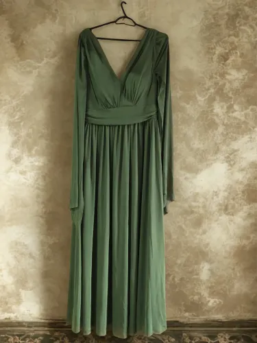 Vestido formal/madrinha verde oliva - USADO 1 VEZ