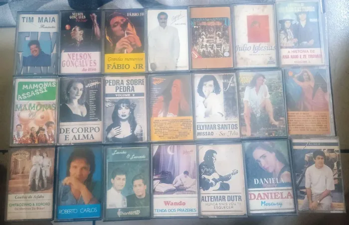 LOTE DE FITAS CASSETES ( USADAS )