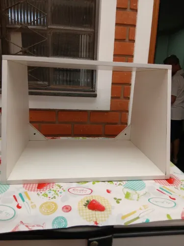 suporte para micro-ondas e forno madeira mdf  
