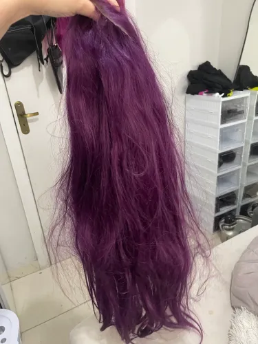 peruca lace wig roxa/rosa