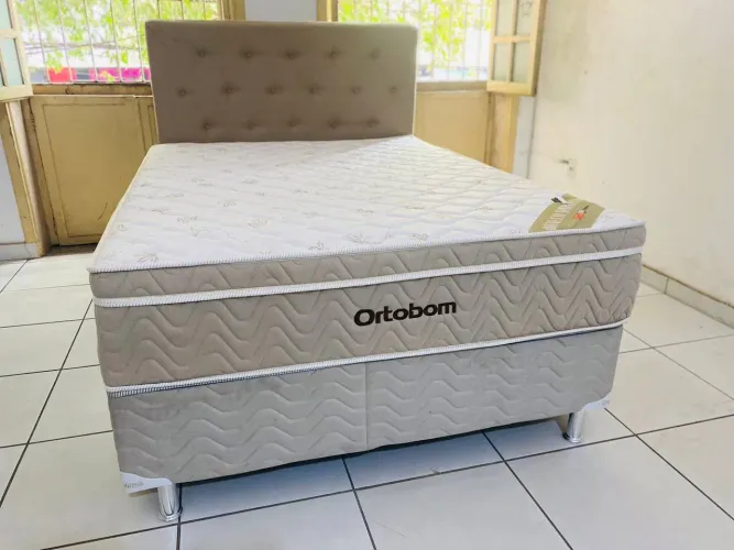Cama Ortobom Airtech Casal | Molas Ensacadas | Entrega Hoje