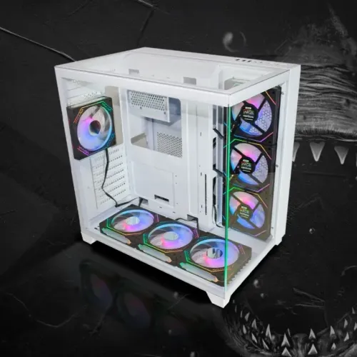 Gabinete Gamer Aquário Atx Tiger Shark - Cg-w4j1 Kmex *ENTREGA GRÁTIS*
