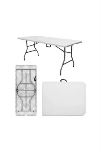 Mesa dobrável 180cm Branca
