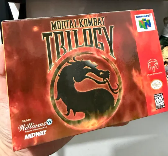 Mortal kombat trillogy com caixa nintendo 64