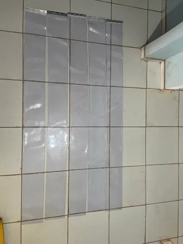 Cortina de pvc transparente açougue