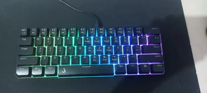 Teclado Rise Mode G2 Mini RGB 60% | 61 Teclas | USB-C | Semi-Mecânico