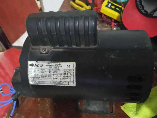 Motor monofásico 2 cv usado em perfeito estado de uso