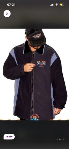 Jaqueta Vintage Rip Curl dupla face anos 80