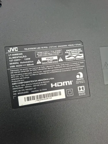 Peças TV JVC 50 polegadas 
