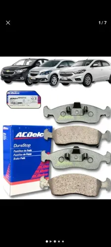 Pastilhas de freio original AC Delco compatível com Onix prisma e Cobalt 