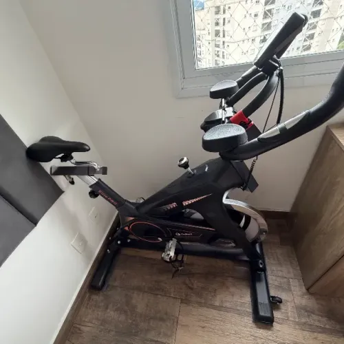 Bicicleta Ergométrica Gallant Elite Pro Preto/Laranja