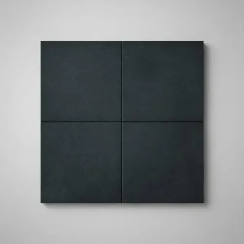 60 Placas De Pisos Anti Impacto 1x1 M2 - 15mm Preto Academia Preto Liso