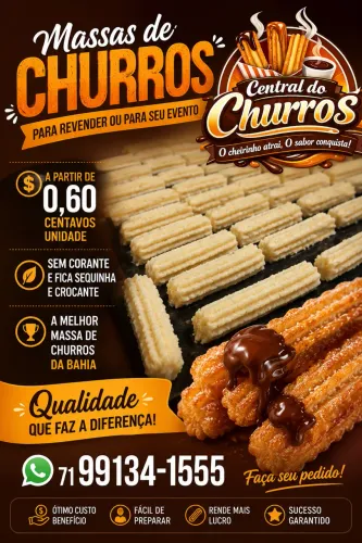 Central do churros a melhor massa de churros da Bahia 