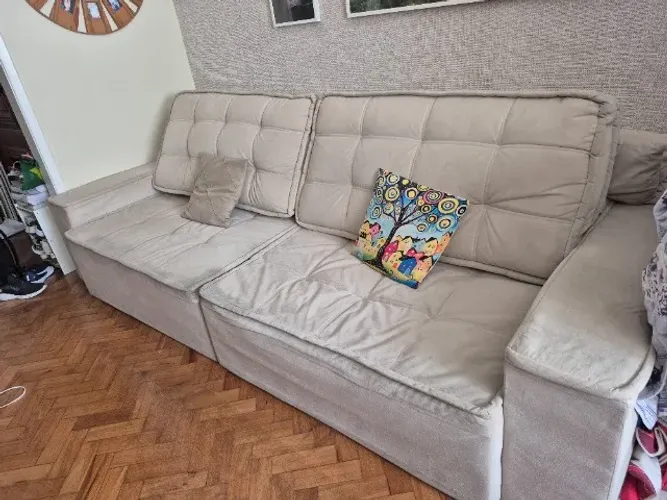 Sofá 4 lugares retrátil