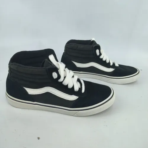 Tênis vans preto 33 modelo Maddie Hi suede- Canvas