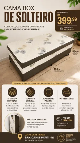 Colchobox Solteiro Ortopédico Sonho Bom 88x188x60 Multicores 88x188x60 Nosso Sonho