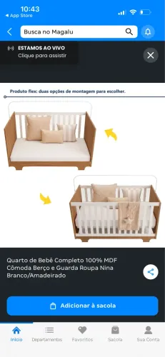 Vendo berço novo!