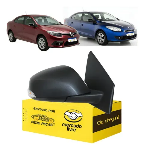 Retrovisor Fluence 2011 12 13 14 15 16 2017 2018 9 Pinos L.d
