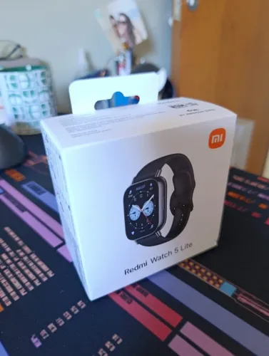 Relógio Smartwatch Redmi Watch 5 Lite Xiaomi Mi Preto com GPS Novo Lacrado