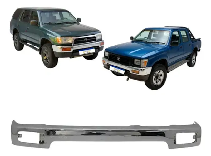 Parachoque Dianteiro Toyota Hilux Sw4 1996 A 1999 Cromado