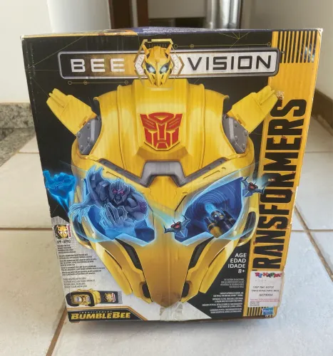 Capacete Bee Vision Bumblebee Hasbro Transformers + Caixa Original