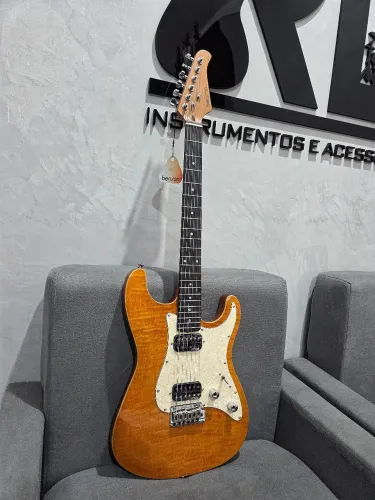 Guitarra Benson Hardy Modern 2 HH Orange