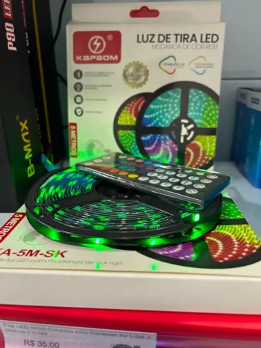 Fita Led USB Colorida tomada ou TV para decoração