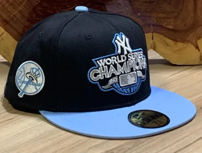 Boné New Era 59Fifty Preto Chicago White Sox Com Bordado - Patch Lateral Anos All Star