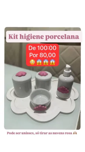 Kit higiene de porcelana 