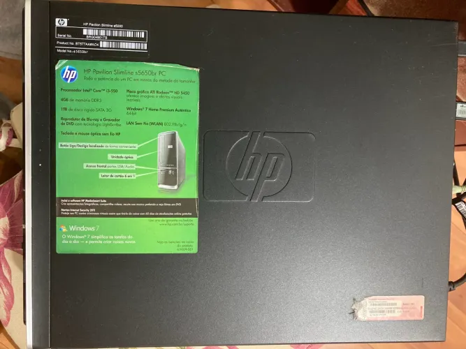 Computador HP Slimline - Intel i3, 4GB RAM, HD 1TB - Funcionando