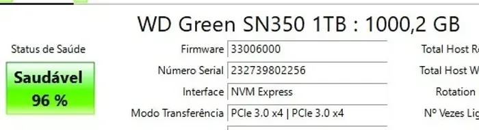 SSD WD Green SN350 1TB