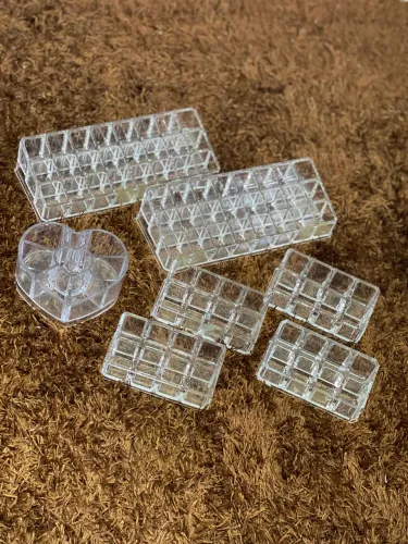 Kit com 7 organizadores para batons Acrílico