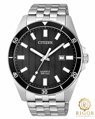 Relógio Citizen BI5050-54E 40mm Aço Inoxidável, Resistente 100m, Mostrador Texturizado 