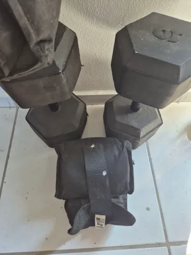 2 Halter 10kg + 2 Caneleira 5kg