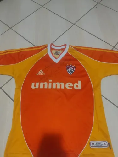 3 ° Uniforme Fluminense 2002 Autografado