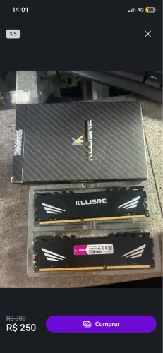 Kit memoria RAM 2x8gb total 16gb DDR3