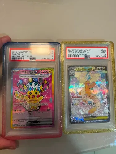 Card TCG Pokémon - PSA 9 - Pikachu e Dragonite