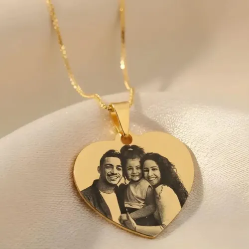 Colar com pingente personalizado a leser com Foto realista