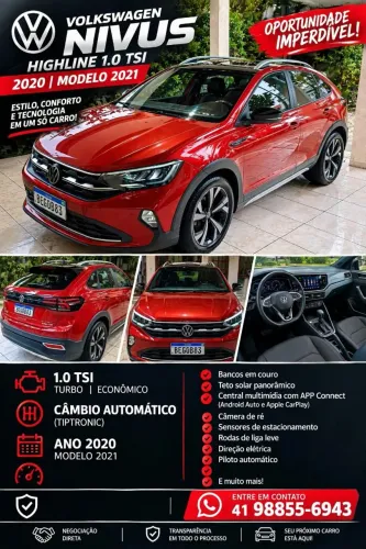 Volkswagen Nivus Launching ED. 1.0 200 TSI Flex AUT 2020