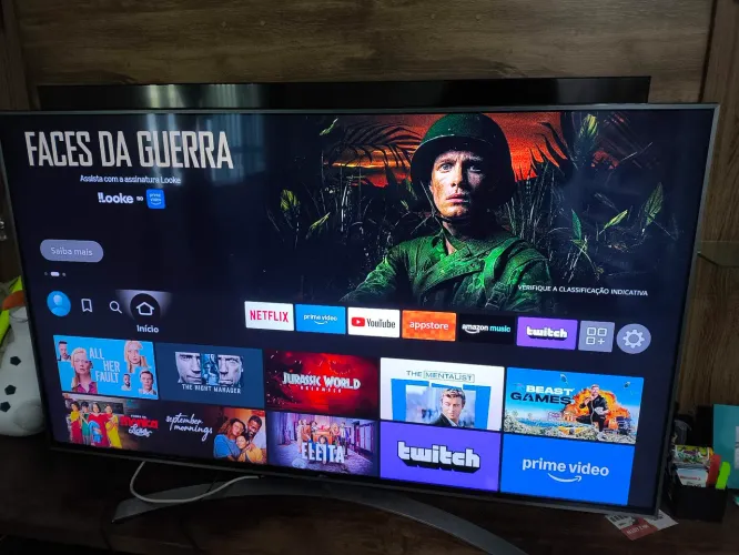 Smart TV LG 55" 4K (UJ7500) - Imagem Surreal / Estado de Nova!