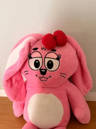 Coelho Dalila (Sansão) De Pelúcia Rosa