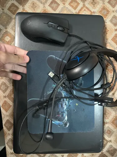 Notebook Acer antigo + Fone, Mouse e Mousepad