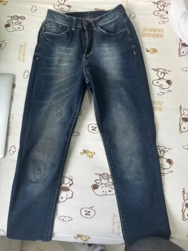 calça jeans reta azul tam 36