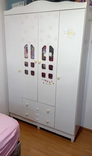 Guarda Roupa Infantil Branco
