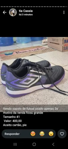 SAPATO DE FUTSAL